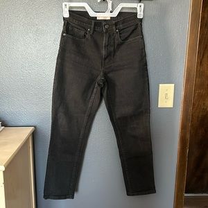 Everlane High Waist Straight Jean Black Size 25